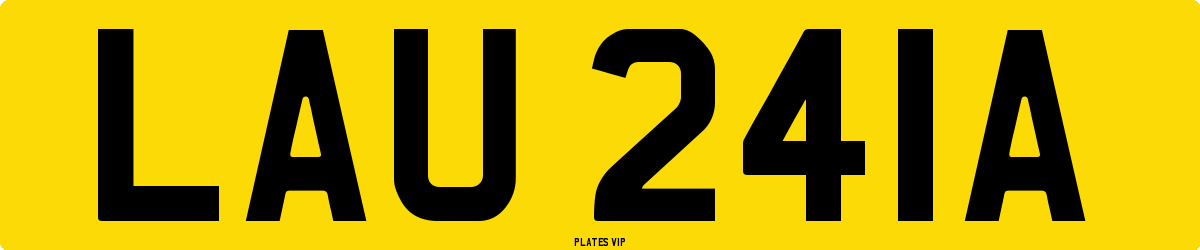 LAU 241A Number Plate