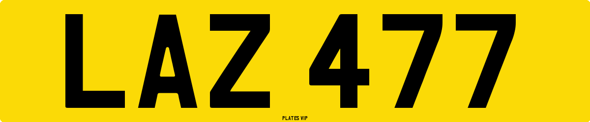 LAZ 477 Number Plate