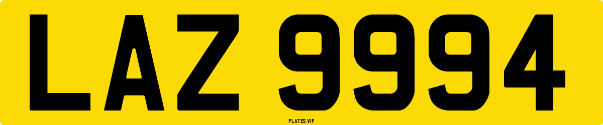 LAZ 9994 Number Plate