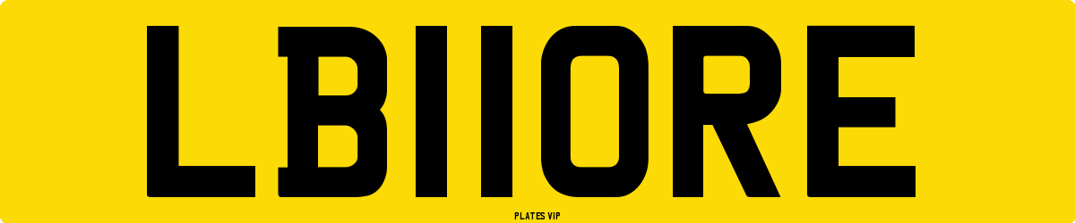 LB11ORE Number Plate