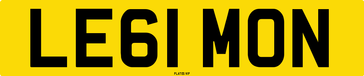 LE61 MON Number Plate
