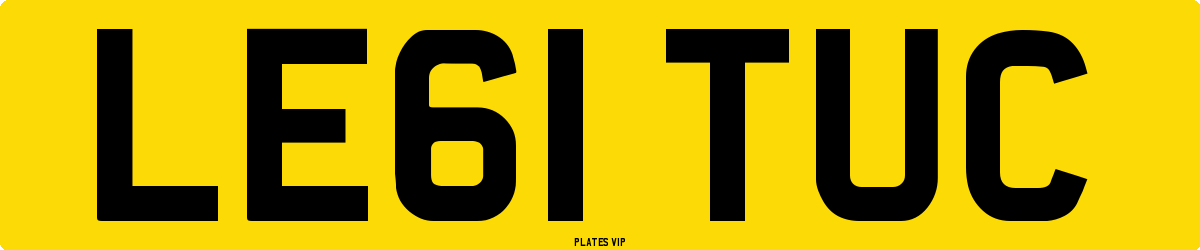 LE61 TUC Number Plate