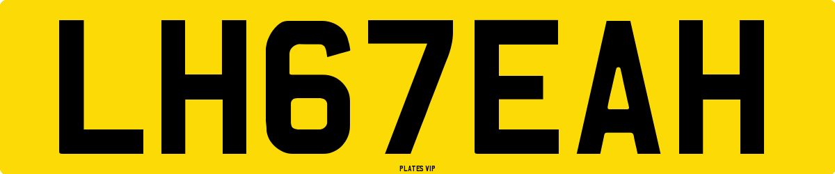 LH67EAH Number Plate