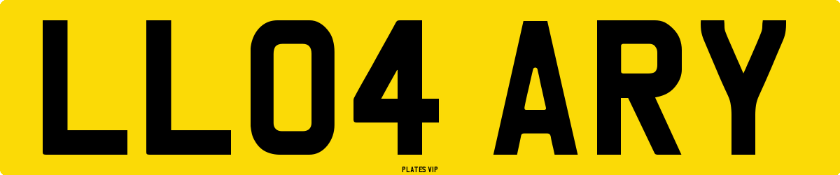 LL04 ARY Number Plate