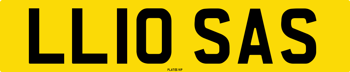 LL10 SAS Number Plate