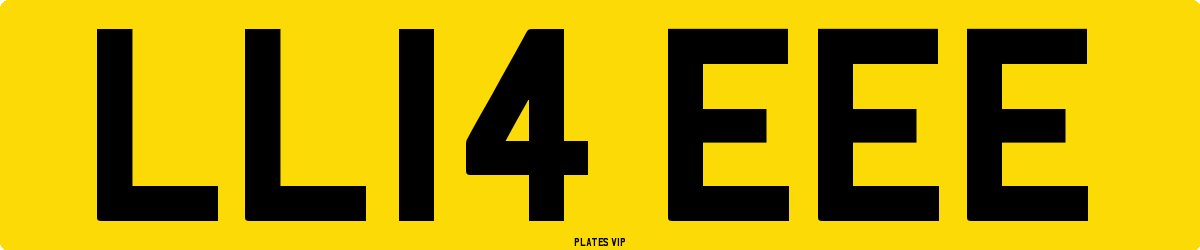 LL14 EEE Number Plate