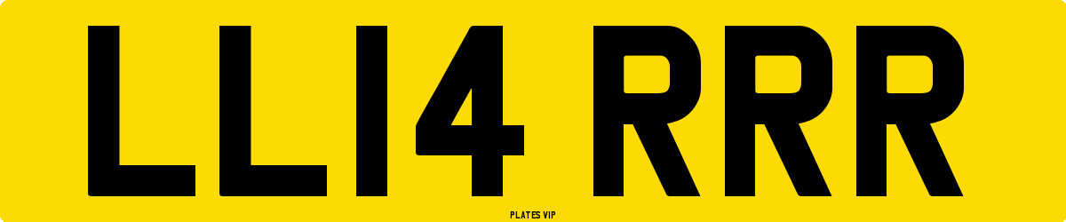 LL14 RRR Number Plate