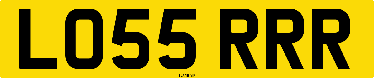 LO55 RRR Number Plate