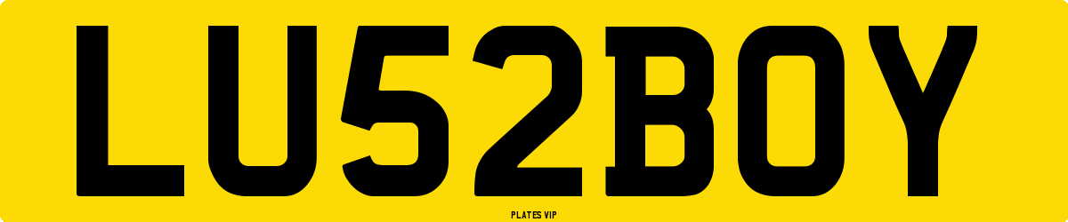 LU 52 BOY Number Plate