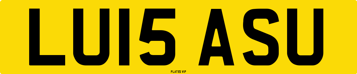 LU15 ASU Number Plate
