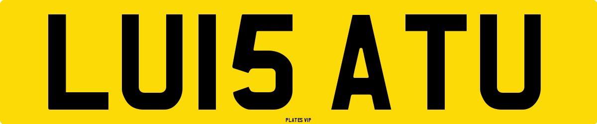 LU15 ATU Number Plate