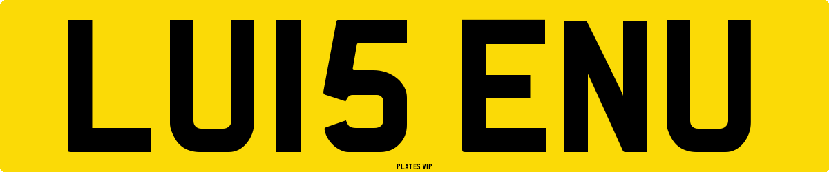 LU15 ENU Number Plate