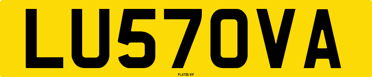 LU57OVA Number Plate