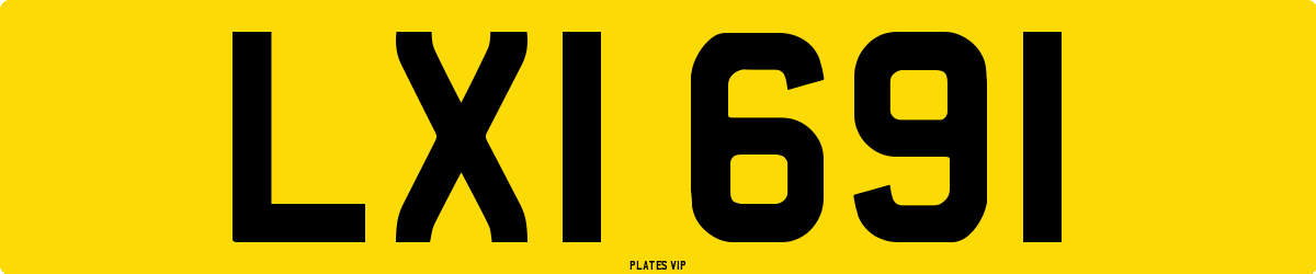LXI 691 Number Plate