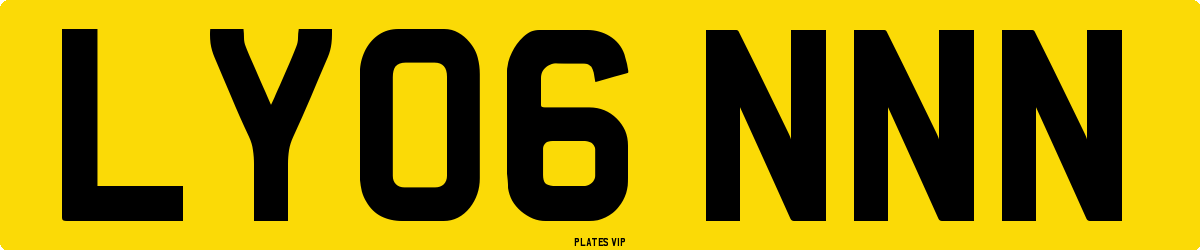 LY06 NNN Number Plate