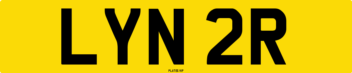 LYN 2R Number Plate