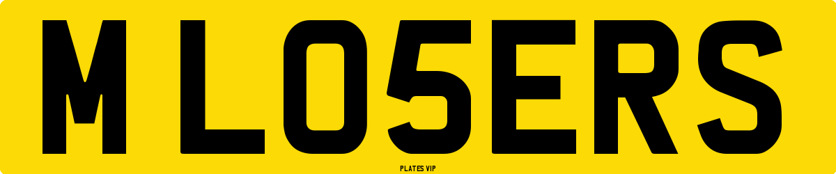 M L05ERS Number Plate