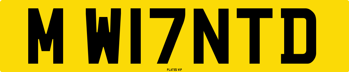 M W17NTD Number Plate