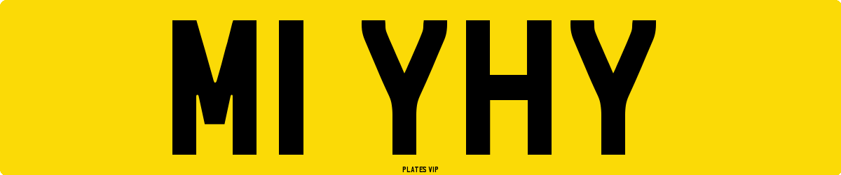 M1 YHY Number Plate