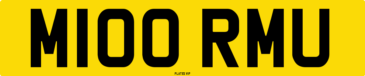 M100 RMU Number Plate