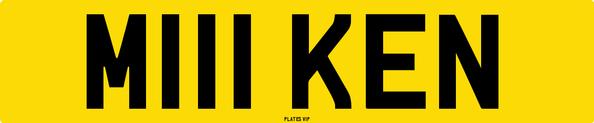 M111 KEN Number Plate