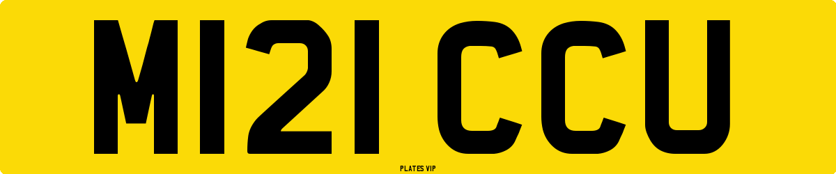 M121 CCU Number Plate
