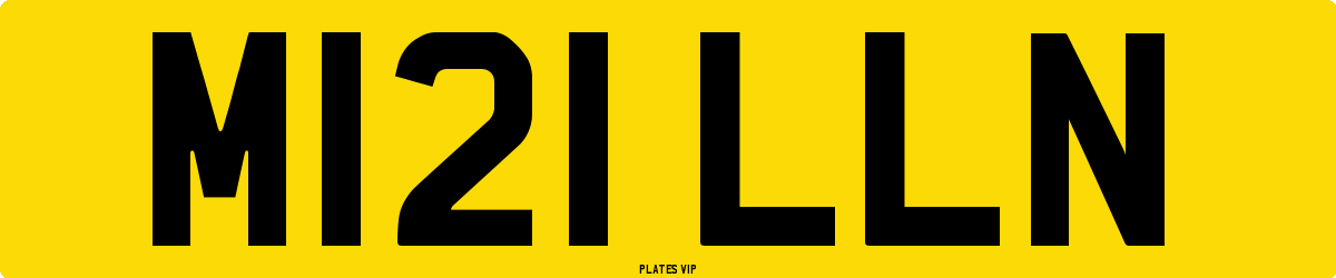 M121 LLN Number Plate