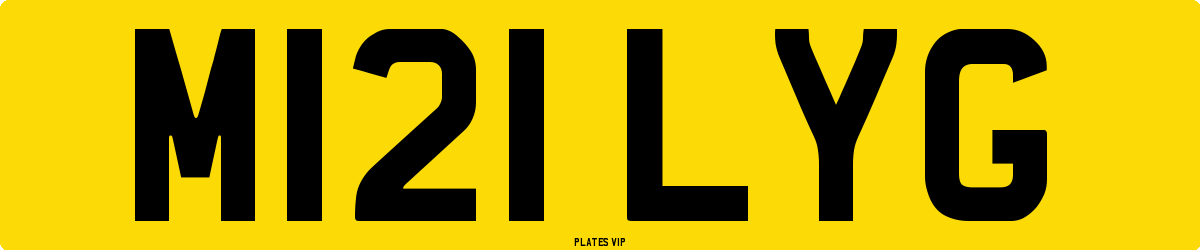 M121 LYG Number Plate