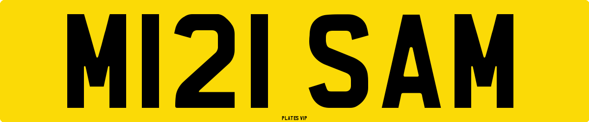 M121 SAM Number Plate