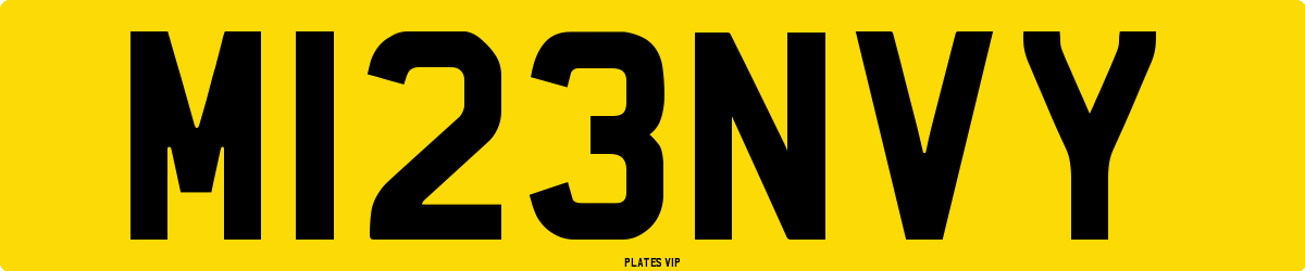 M123NVY Number Plate