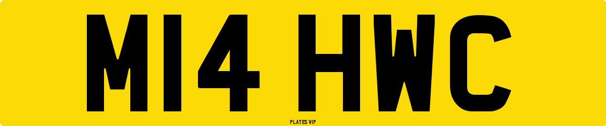 M14 HWC Number Plate