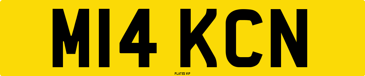 M14 KCN Number Plate