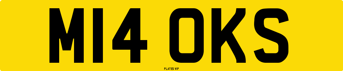 M14 OKS Number Plate