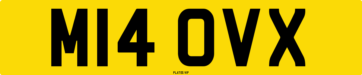 M14 OVX Number Plate