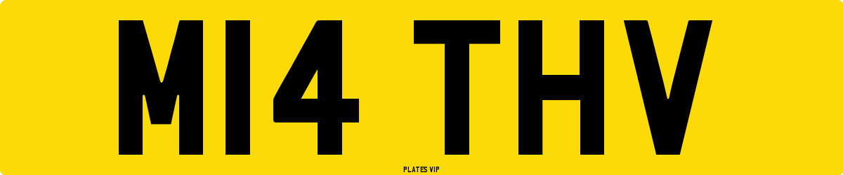 M14 THV Number Plate