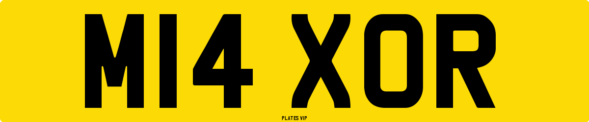 M14 XOR Number Plate