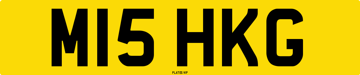 M15 HKG Number Plate