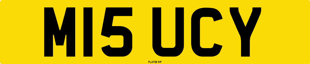 M15 UCY Number Plate