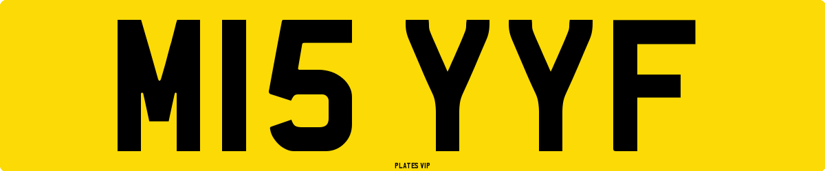 M15 YYF Number Plate