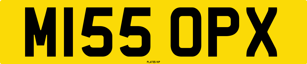 M155 OPX Number Plate