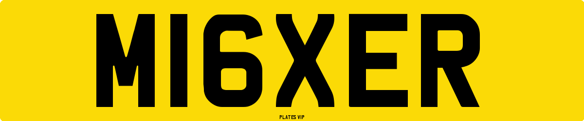 M16XER Number Plate