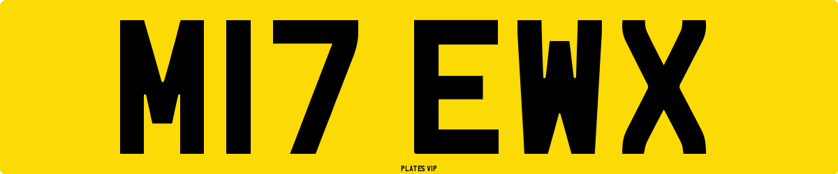M17 EWX Number Plate