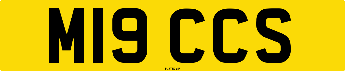 M19 CCS Number Plate