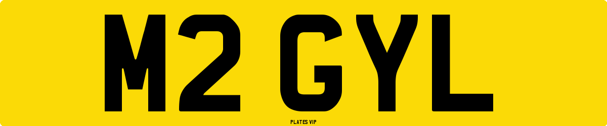M2 GYL Number Plate