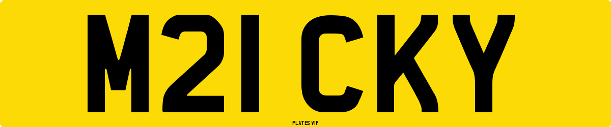 M21 CKY Number Plate