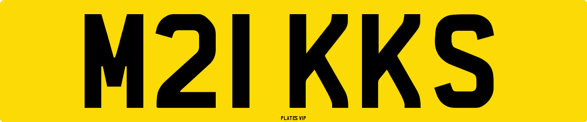 M21 KKS Number Plate