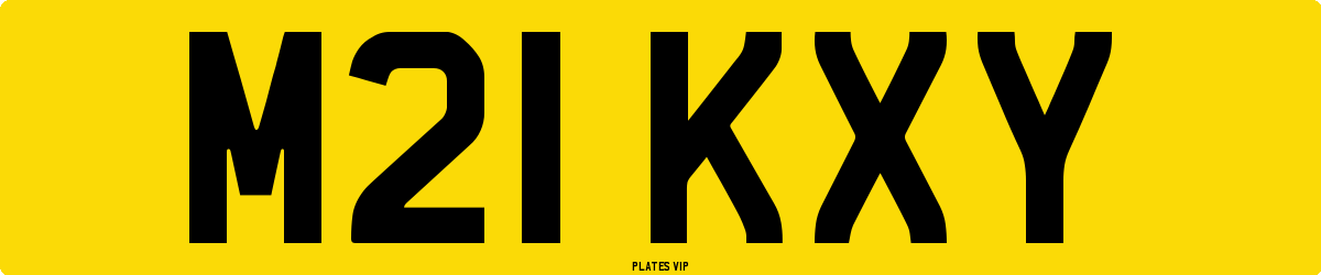 M21 KXY Number Plate
