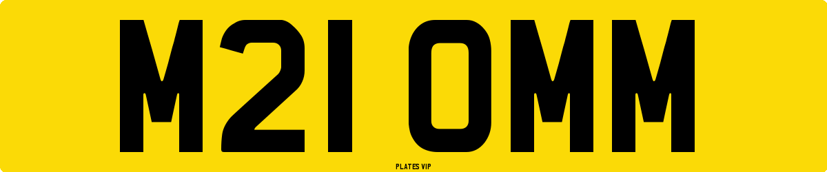 M21 OMM Number Plate