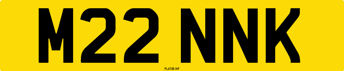 M22 NNK Number Plate