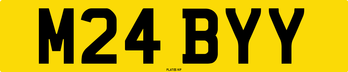 M24 BYY Number Plate